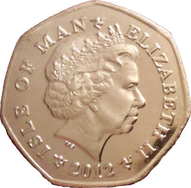 (2012) Монета Остров Мэн 2012 год 50 пенсов &quot;Рождество&quot;  Медь-Никель  UNC