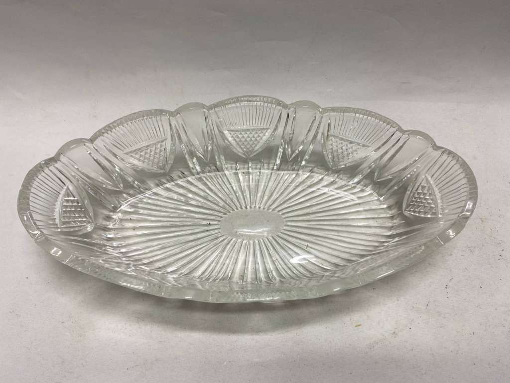 Салатник хрусталь 18*35*7,5 см