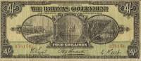 (№1919P-2a) Банкнота Багамские острова 1919 год "4 Shillings"