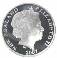 (№2007km302a) Монета Новая Зеландия 2007 год 1 Dollar (Королевский Бриллиантовый Юбилей)
