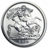 (№2013) Монета Великобритания 2013 год 20 Pounds (Святой Георгий И Дракон)