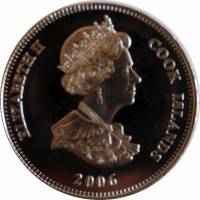 (2006) Монета Острова Кука 2006 год 1 доллар ""  Серебрение  VF
