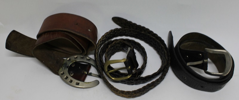 Набор ремней, 3 шт., натуральная кожа, (сост. на фото)