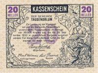 (№1920) Банкнота Австрия 1920 год "20 Heller"