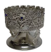 Подсвечник, металл, стекло (сост. на фото)