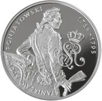 2005 Монета Польша 2005 год 10 злотых Станислав Август Понятовский  Серебро Ag 925  PROOF