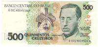 (1990) Банкнота Бразилия 1990 год 500 крузейро "Аугусто Руши"   UNC