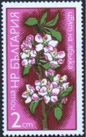 (1975-002) Марка Болгария "Яблоня"    Цветы фруктовых деревьев III Θ