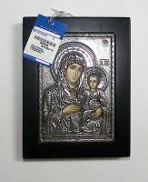 Икона Иерусалимская Божья Матерь  серебряный оклад 925 пр. стразы  холст (новая)