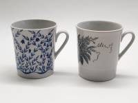 Кружки чашки чайные 2 шт фарфор ЛФЗ высота 9 см