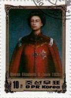 (1984-146) Марка Северная Корея "Королева Елизавета II"   Портреты правителей Европы III O
