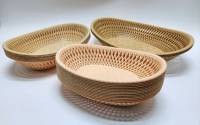 Лотки сухарницы хлебницы плетеные пластик 24 штуки