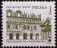 (1975-063) Марка Польша "Рыночная площадь"    Стандартный выпуск. Год Европейского архитектурного на