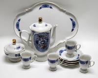 Кофейный сервиз Вербилки 4 персоны 11 предметов 