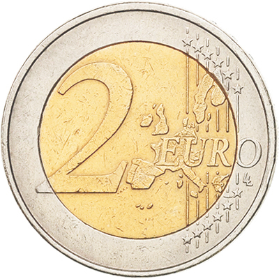 (2002) Монета Германия 2002 год 2 евро  1. Старая карта ЕС. Двор G  UNC