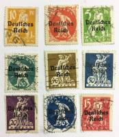 --  Набор марок Бавария 9 шт.  Гашёные , II Θ
