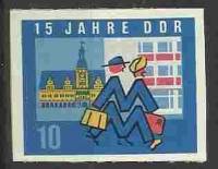 (1964-067) Марка Германия (ГДР) "Старая ратуша"    ГДР 15 лет III O