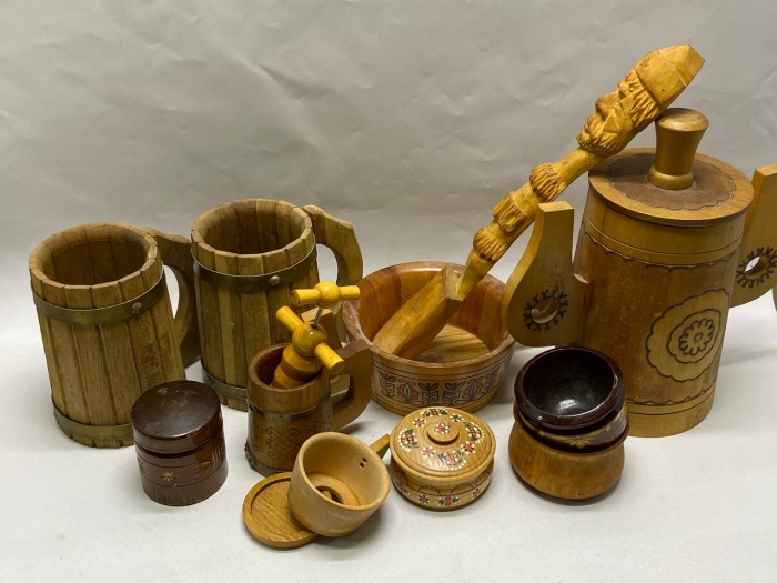 Набор деревянной посуды 12 предметов