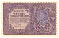 (1919) Банкнота Польша 1919 год 1 000 марок "Тадеуш Костюшко" Серия 1  XF