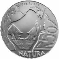 (№2009km473) Монета Южная Африка 2009 год 50 Rand (Натура - Белый Носорог)