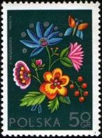 (1974-014) Марка Польша "Краков"    Международная выставка марок SOCPHILEX IV, Катовице III O