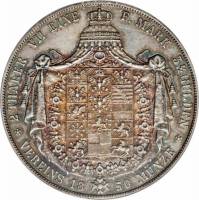() Монета Германия (Империя) 1841 год 2  ""   Биметалл (Серебро - Ниобиум)  UNC