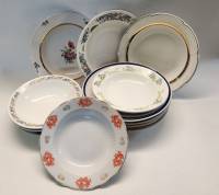 Тарелки суповые глубокие 13 шт разные 24 и 20 см