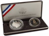 (1995, 4м. unc, 50 ц.+ 1 д. + 1 д. + 5 д.) Набор США 1995 год  Прыжки. Велосипед  UNC