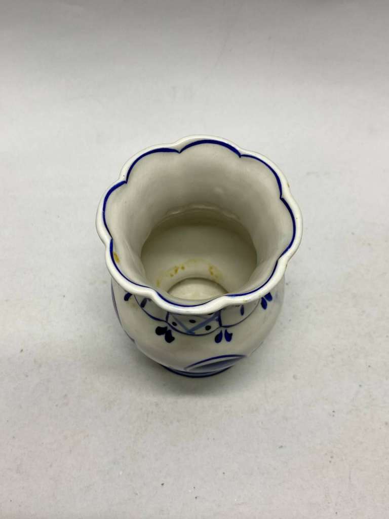 Ваза гжель 13 см ручная работа