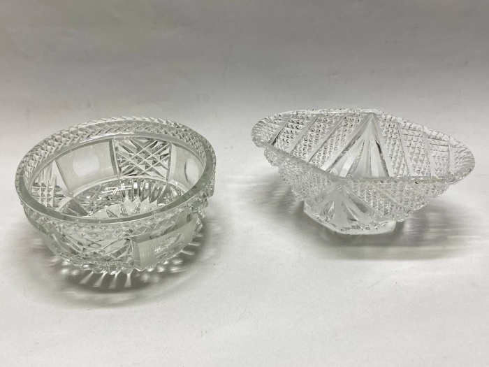 Салатники хрусталь СССР 2 шт