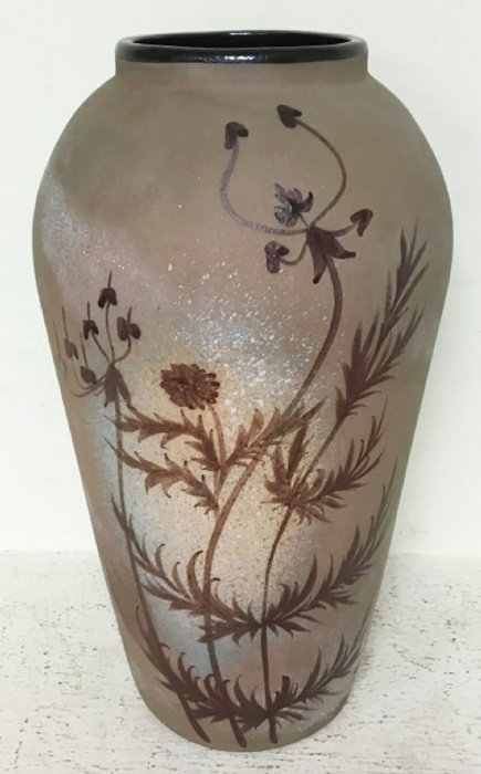 Ваза напольная, керамика, 34 см. (сост. на фото)