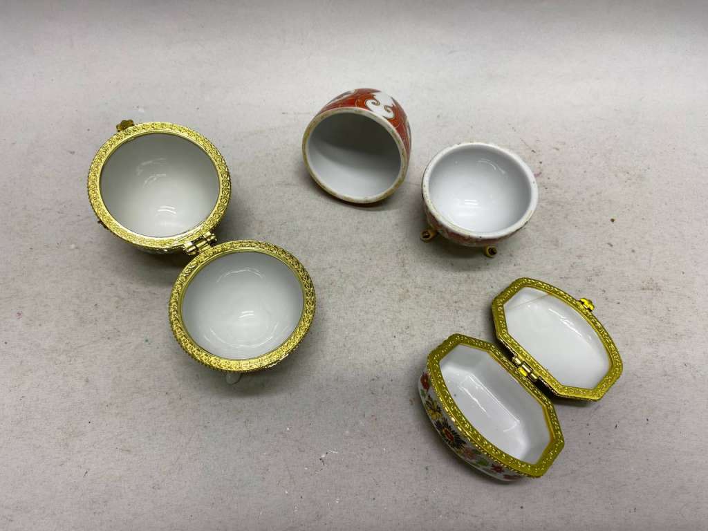 Сувенир шкатулка фарфоровая, 3 шт