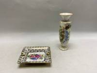 Ваза и пепельница фарфор