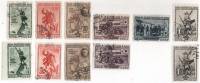 1940-49-52 54-60 Серия Набор марок 11 шт СССР  С перф и без Перекоп 20 лет штурма II Θ