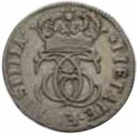 (№1686km154) Монета Норвегия 1686 год 1 Mark