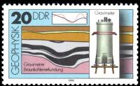 (1980-089) Марка Германия (ГДР) "Гравиметрия"    Геофизика III O