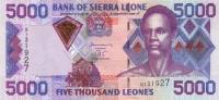  Банкнота Сьерра-Леоне 2002 год 5 000     UNC
