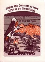 (№1922) Банкнота Германия 1922 год "25 Pfennig"