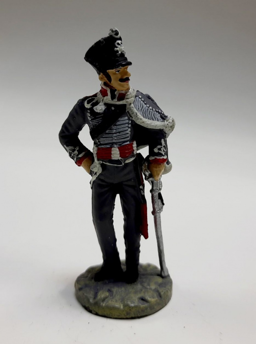 Оловянный солдатик &quot;Рядовой 1-го лейб-гусарского полка,1815 г.&quot;