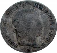  Монета Австро-Венгрия 1837 год 5     Биметалл (Серебро - Ниобиум)  UNC
