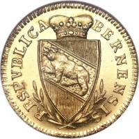 (№1794km148 (Торговля Чекана)) Монета Швейцария 1794 год 1 Ducat (Торговля Чекана)