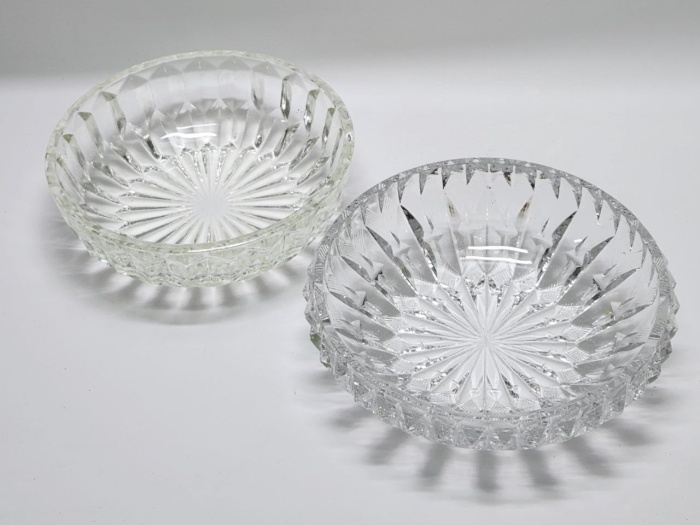 Салатники хрусталь круглые СССР 2 штуки