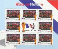 (№1998-6173) Лист марок Гайана 1998 год "Испания", Гашеный