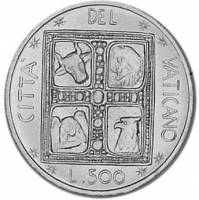 () Монета Ватикан 1977 год 500  ""   Биметалл (Серебро - Ниобиум)  UNC