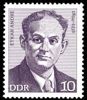 (1974-002) Марка Германия (ГДР) "Эткар Андре"    Деятели Рабочего движения III O