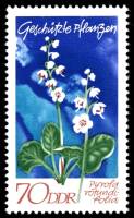 (1970-037) Марка Германия (ГДР) "Грушанка круглолистная"    Растения под защитой II Θ