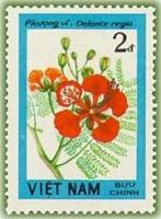 (1984-023) Марка Вьетнам "Делоникс королевский"    Цветущие древесные растения III Θ
