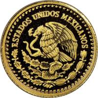 () Монета Мексика 2000 год 1/20 унции ""  Биметалл (Платина - Золото)  UNC