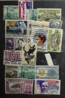- Набор марок Разные страны 40 шт США, Канада  Гашёные .  Θ