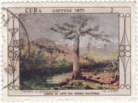 (1975-003) Марка Куба "Дерево"    Музей в Гаване III Θ